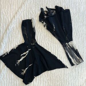 Doll kill Black and White Tie-Dye bell sleeves one size women’s arm sleeve